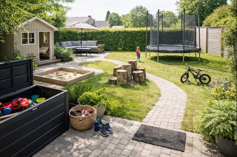 Børnevenlig have: sådan skaber du et trygt uderum uden kaos
