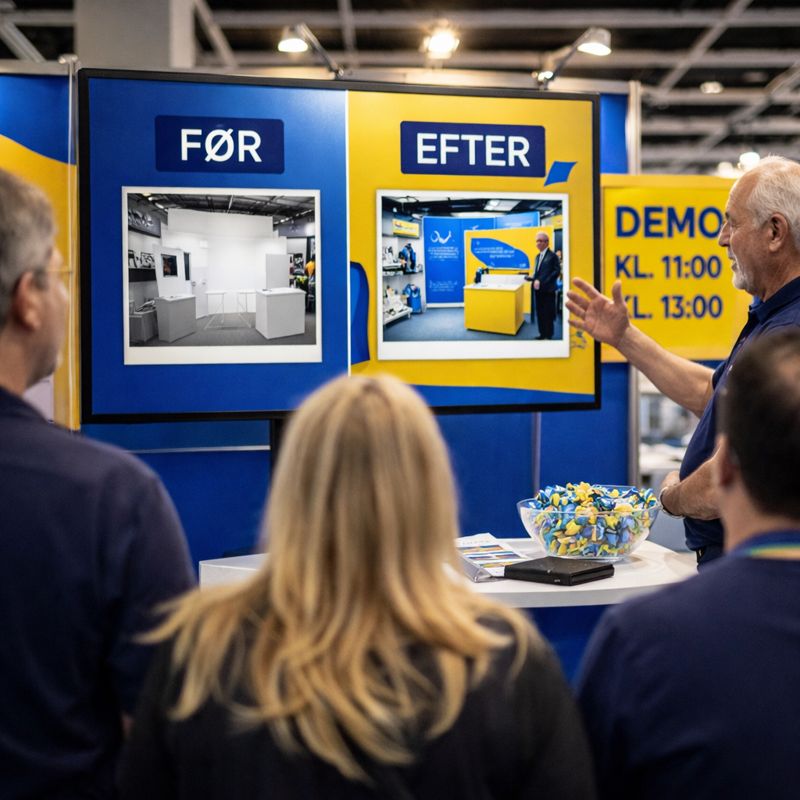 Eye-catching messeløsninger: sådan får du flere standbesøg uden at råbe højere