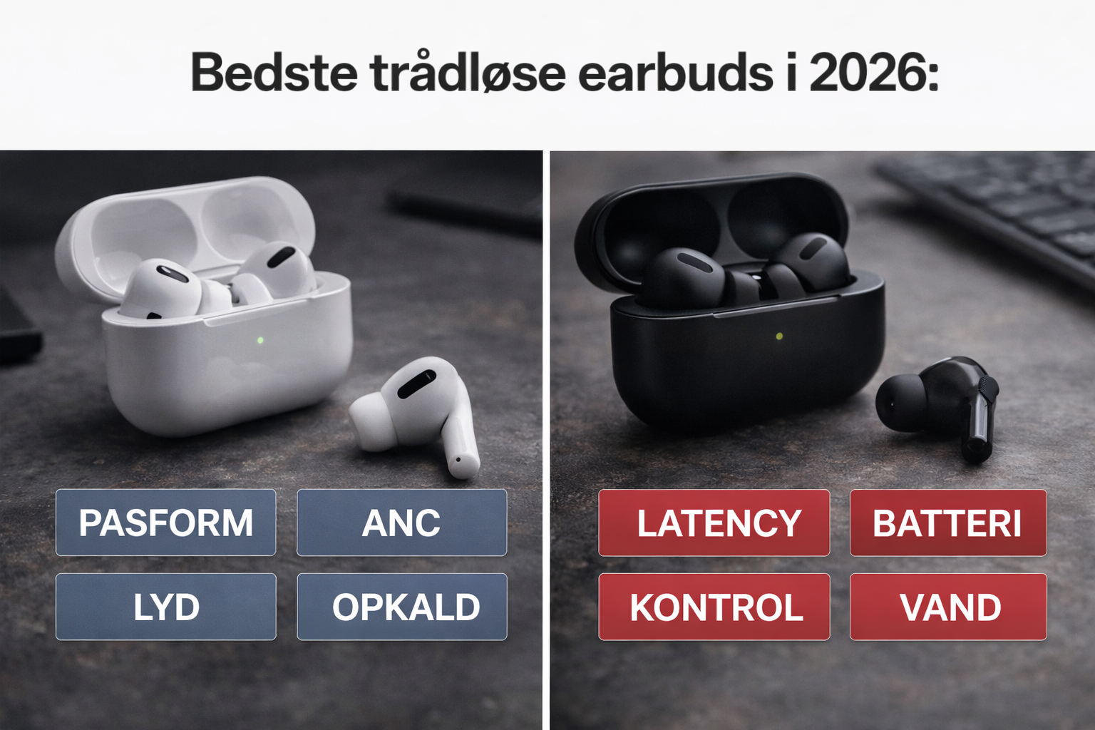 Bedste trådløse earbuds i 2026: pasform, ANC, lyd og opkald forklaret enkelt